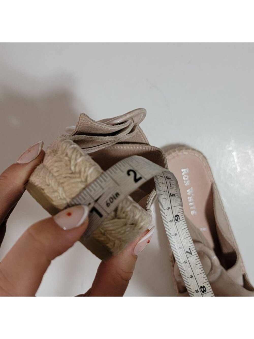 NEW Ron White Erin Crossband Slide Espadrille Sandals Old Money Womens 9.5 - Picture 8 of 9